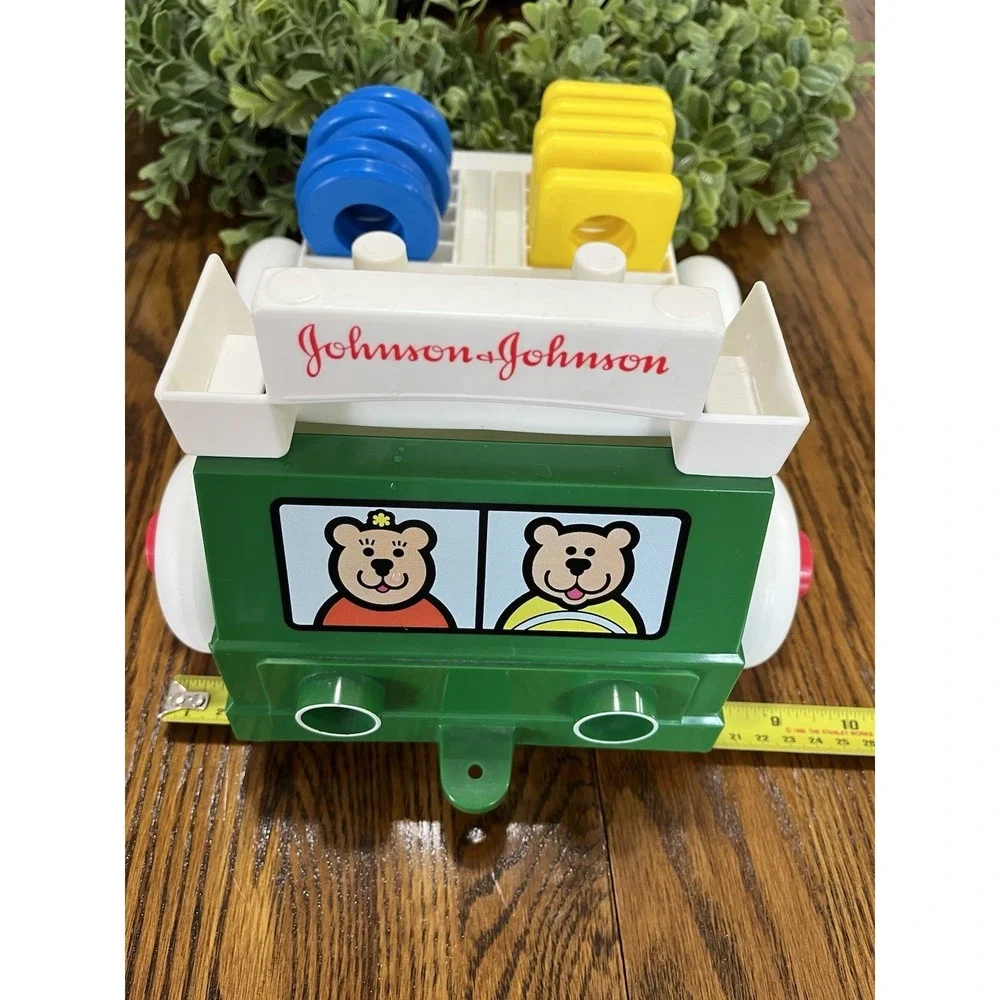 Stack &‎ Dump Truck with 10 Shapes - 1983 Johnson & Johnson Vintage Plastic Toy